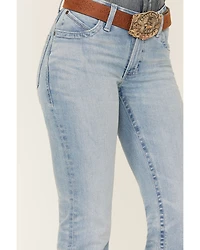 Wrangler Women's Light Wash Mid Rise Willow Diane Ultimate Riding Straight Jeans