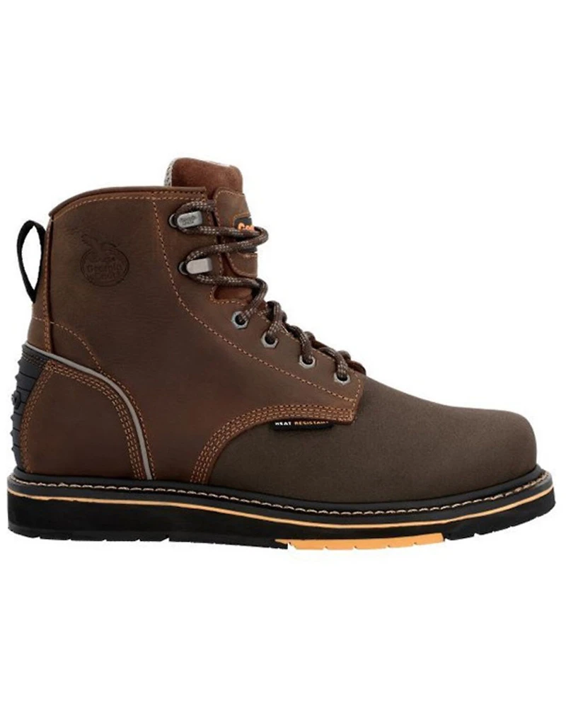 Georgia Boot Men's AMP LT Wedge 6" Lace-Up Work Boots - Composite Toe