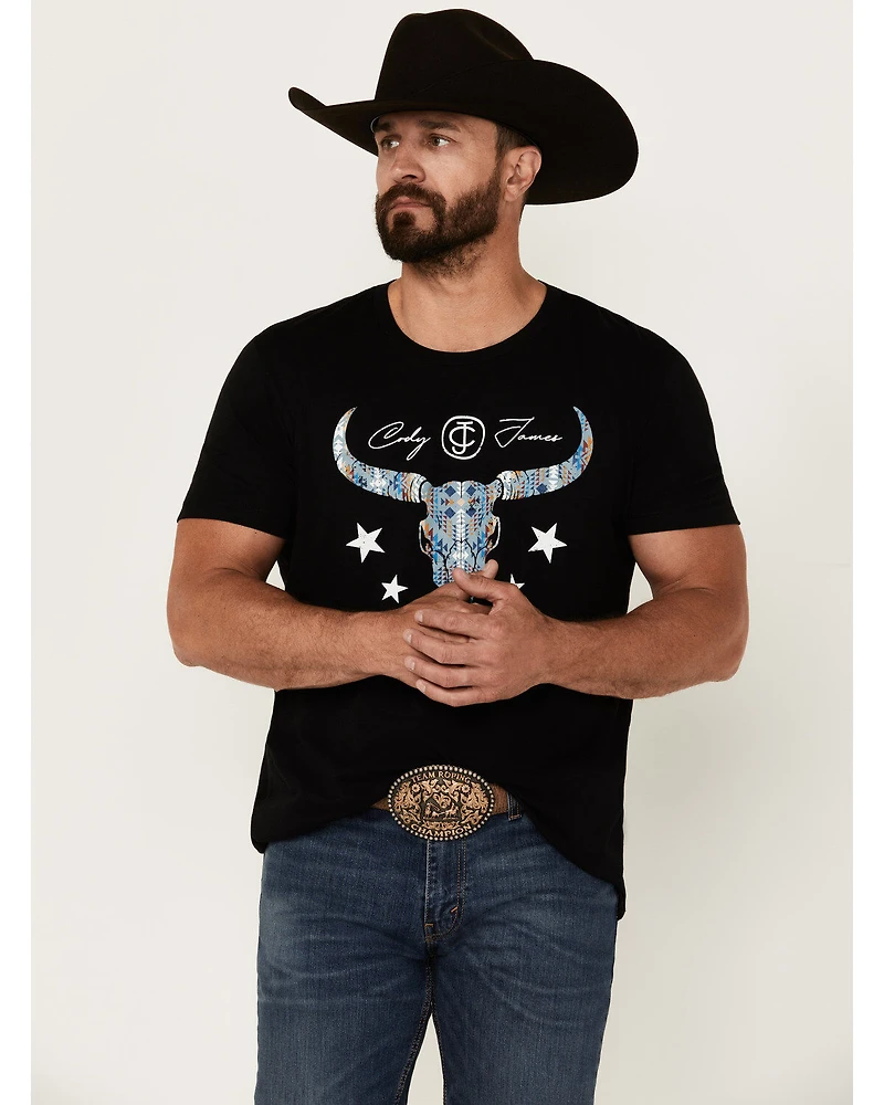 Cody James Men's Navajo Steerhead Logo Short Sleeve Graphic T-Shirt