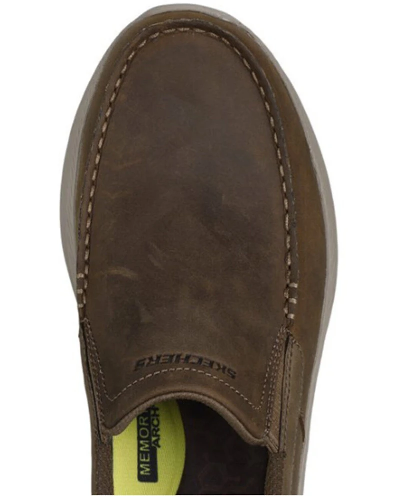 Skechers Men's Osgood Slip-Ins Relaxed Fit Casual Shoes - Moc Toe