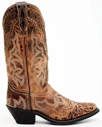 Laredo Women's Braylynn Studded Leather Western Performance Boots - Snip Toe