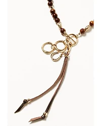 Shyanne Women's Summer Moon Antique Beaded Tassel Necklace
