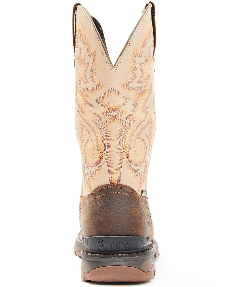 Rocky Men's Carbon 6 Waterproof Western Work Boots - Soft Toe