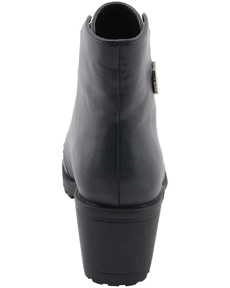 Milwaukee Leather Women's Studded Rocker Boots - Round Toe