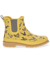 Western Chief Women's Hen Frenzy Chelsea Rain Boots - Round Toe