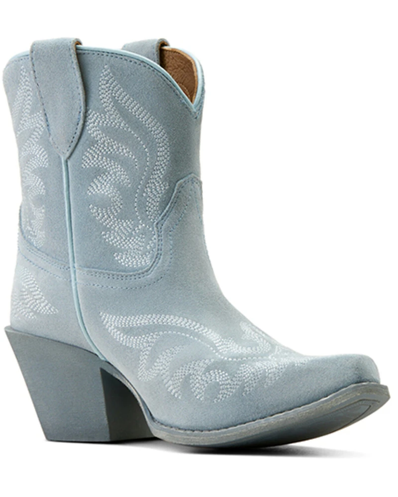 Ariat Women's Chandler Suede Western Booties - Snip Toe