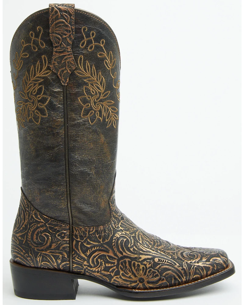 Shyanne Women's Winona Embossed Western Boots - Square Toe