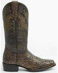 Shyanne Women's Winona Embossed Western Boots - Square Toe