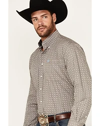 Cinch Men's Geo Print Long Sleeve Button-Down Western Shirt