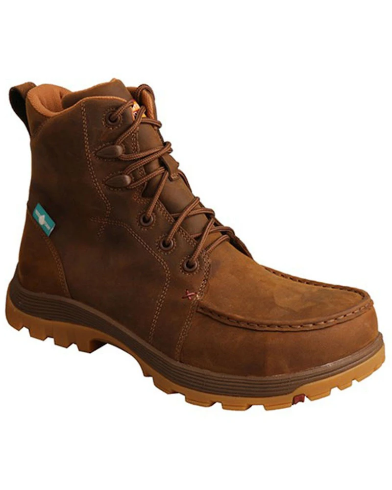 Twisted X Men's Oblique Lace-Up Work Boots - Nano Composite Toe
