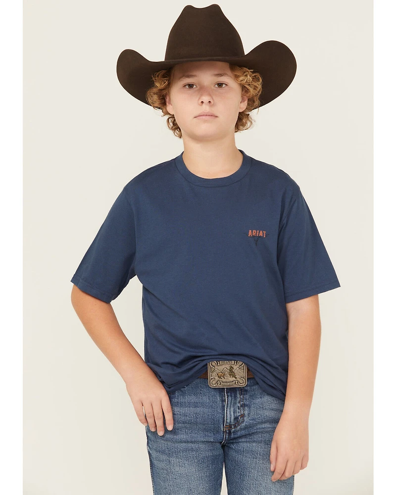 Ariat Boys' Ranch Logo Short Sleeve Graphic T-Shirt