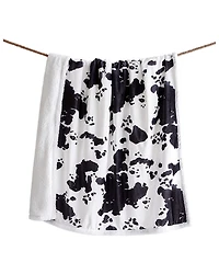 HiEnd Accents Elsa Cowhide Campfire Sherpa Throw