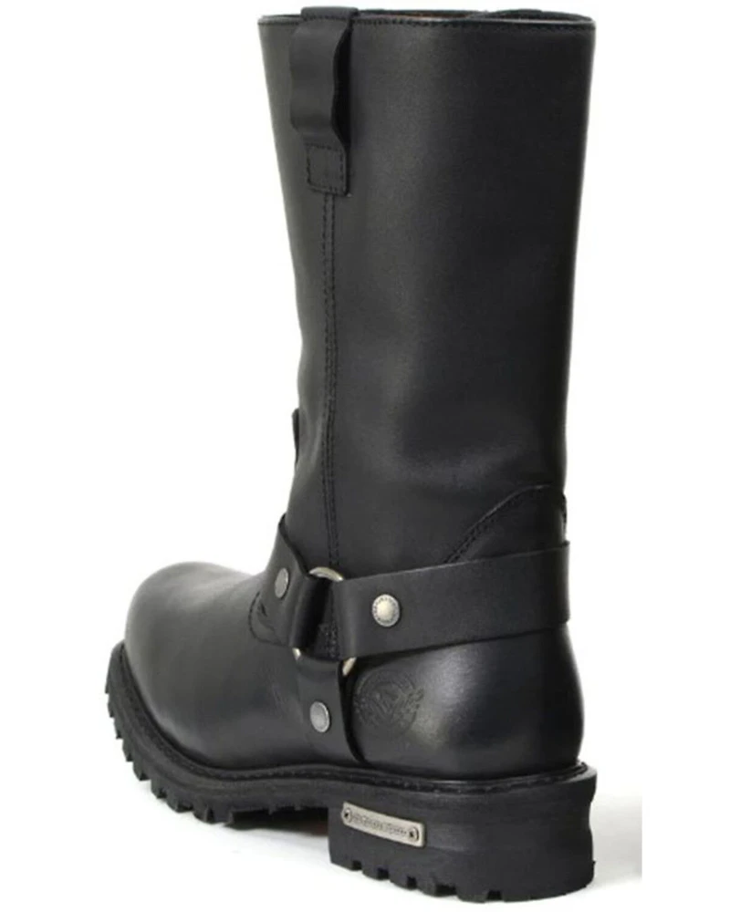 Milwaukee Leather Men's 11" Waterproof Harness Boots - Square Toe