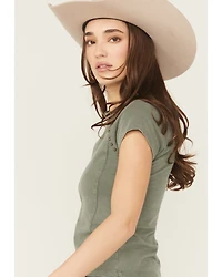 Rock & Roll Denim Women's Studded Baby Tee