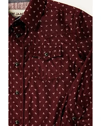 Cody James Toddler Boys' Williams Geo Print Long Sleeve Snap Western Shirt