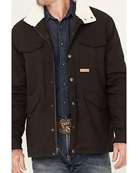 Powder River Outfitters by Panhandle Men's Canvas Solid Snap Heavy Jacket