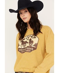 Paramount Network's Yellowstone Women's Dutton Ranch Long Sleeve Raglan Tee