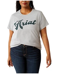 Ariat Women's Logo Old School Short Sleeve Graphic Tee - Plus