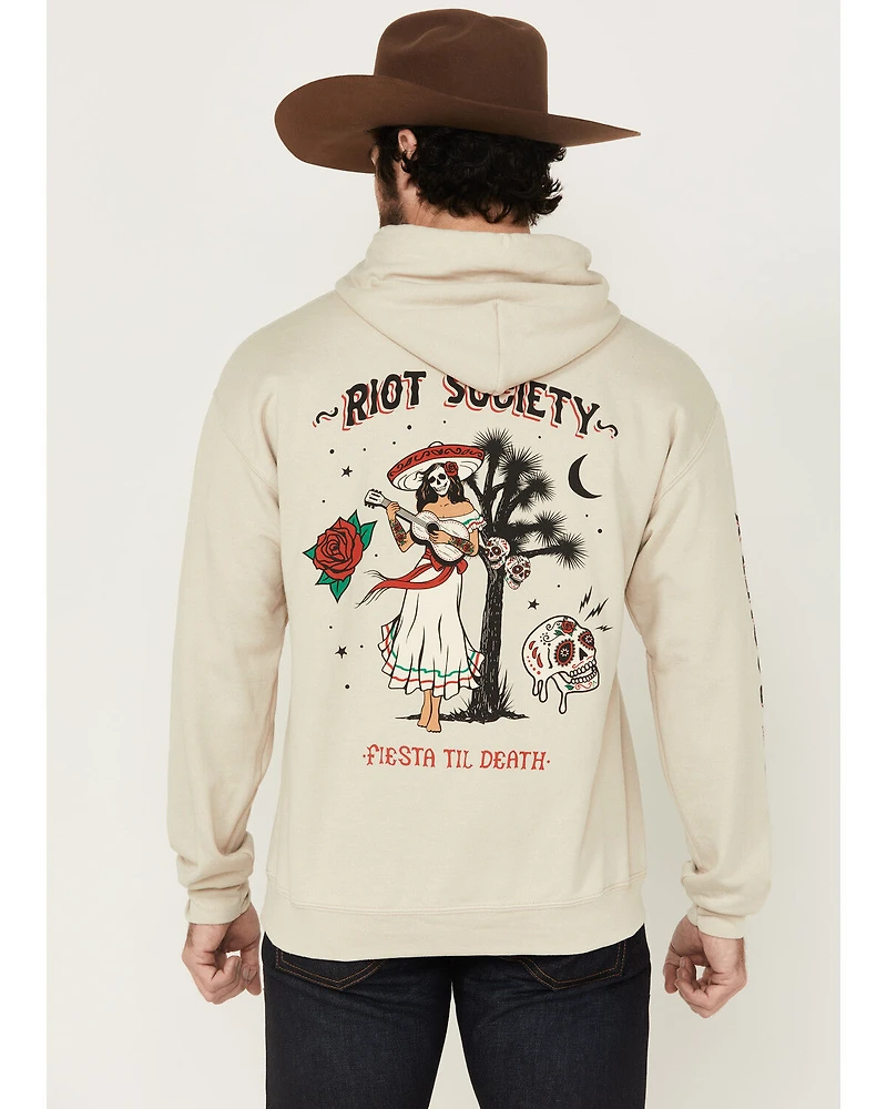 Riot Society Men's Boot Barn Exclusive Fiesta Til Death Cowgirl Graphic Hooded Sweatshirt