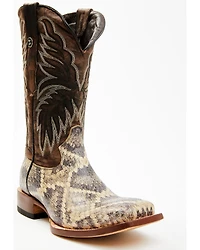 Tanner Mark Men's Rattlesnake Print Western Boots - Broad Square Toe