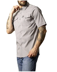 Kimes Ranch Men's Rio Solid Short Sleeve Button-Down Performance Shirt