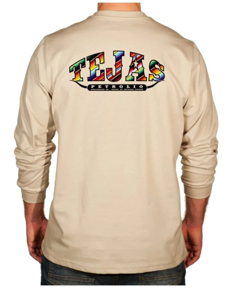 Benchmark FR Men's Tejas Petrolio Long Sleeve Graphic Work Shirt