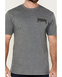 Moonshine Spirit Men's Mariachi Hat Skeleton Short Sleeve Graphic T-Shirt
