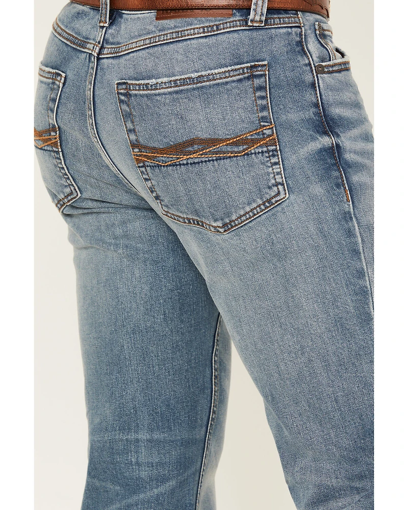 RANK 45® Men's Bodie Wash Trigger Slim Bootcut Performance Stretch Denim Jeans