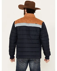 Hooey Men's Colorblock Packable Puffer Jacket