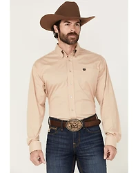 Cinch Men's Striped Print Long Sleeve Button-Down Stretch Western Shirt