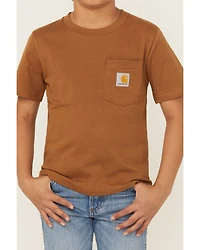 Carhartt Little Boys' Solid Short Sleeve Pocket T-Shirt