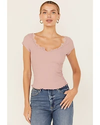 Free People Women's Classic Twist Short Sleeve Tee