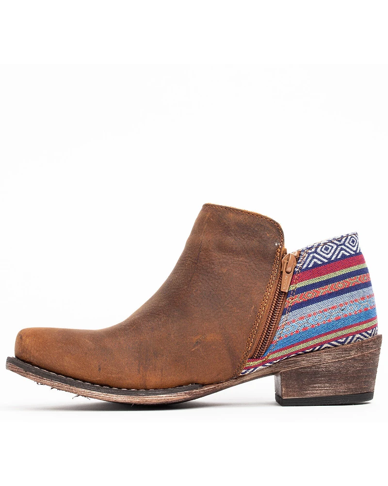 Roper Women's Serape Heel Fashion Booties - Snip Toe