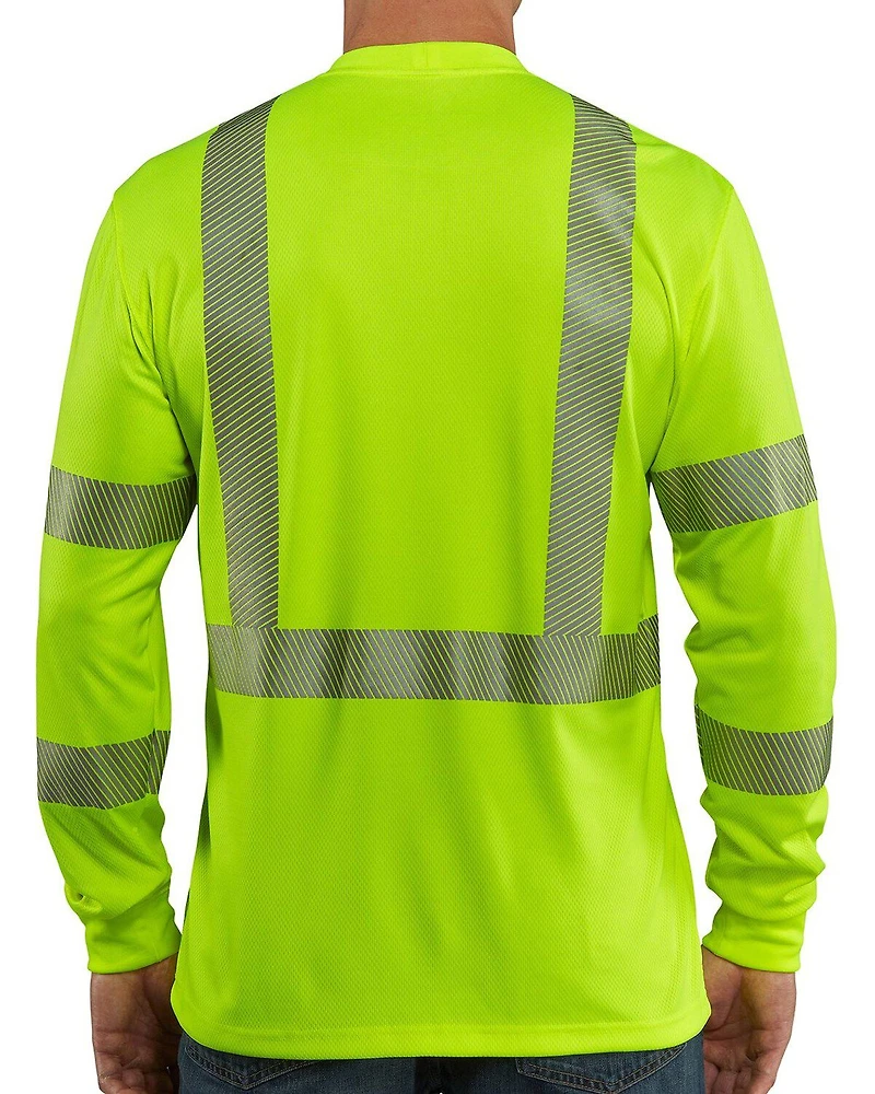Carhartt Force Men's High-Visibilty Class 3 Long Sleeve Work T-Shirt