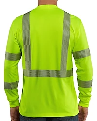 Carhartt Force Men's High-Visibilty Class 3 Long Sleeve Work T-Shirt