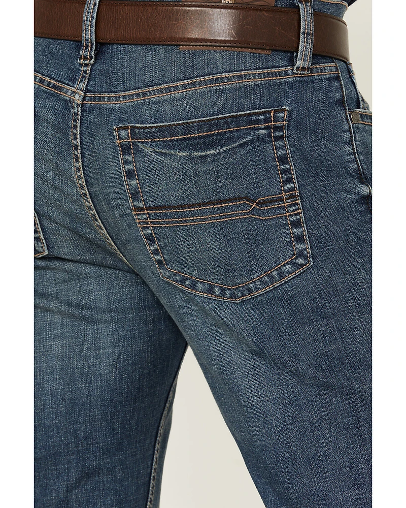 Cody James Men's Grullo Wash Jackson Slim Straight Stretch Denim Jeans