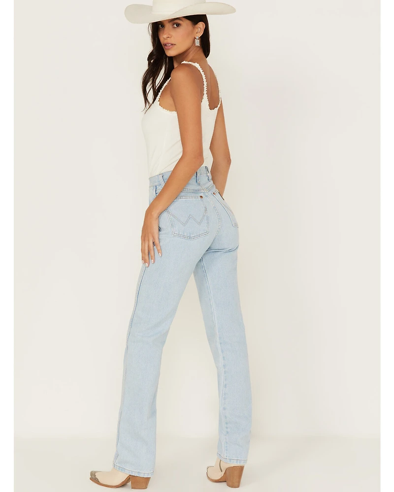 Wrangler Women's Light Wash Slim Fit Cowboy Cut Jeans