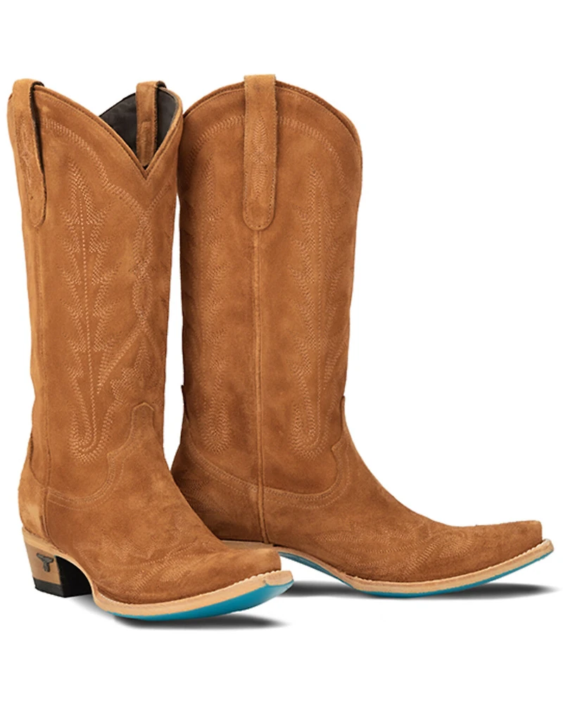 Lane Women's Lexington Suede Tall Western Boots - Snip Toe