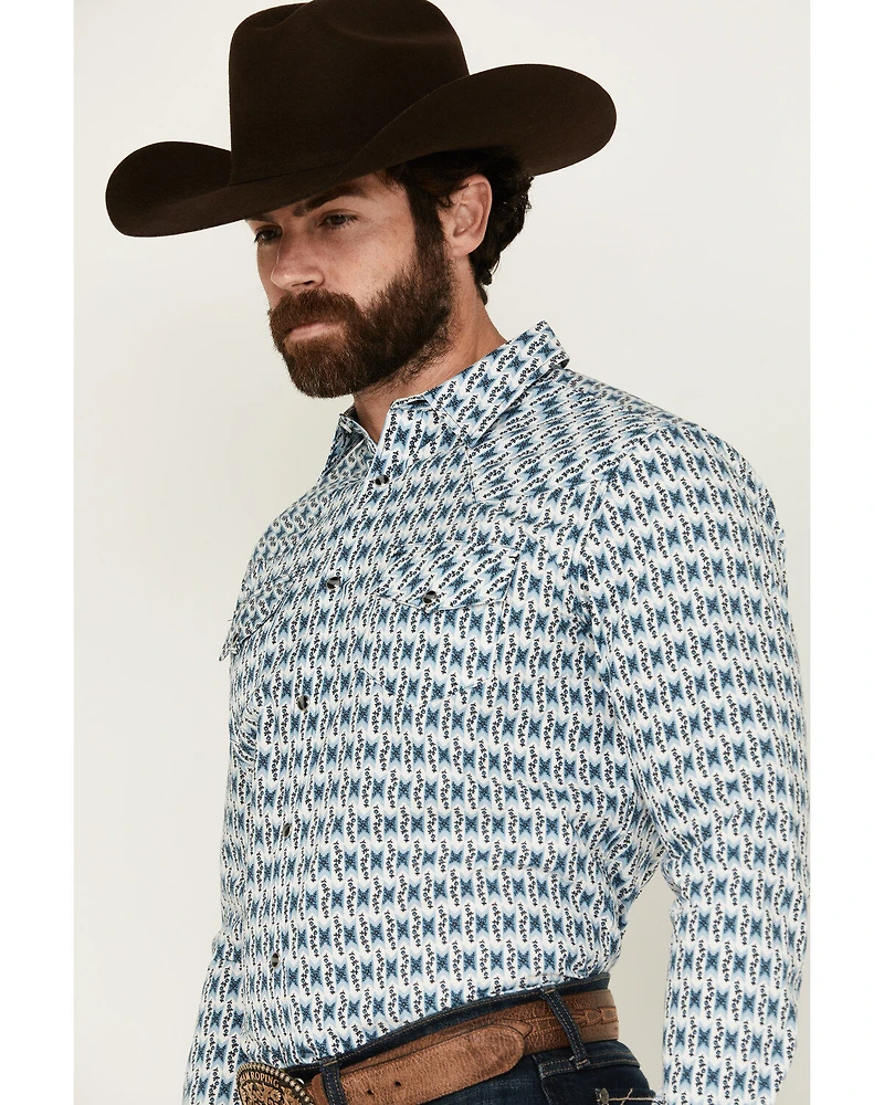 Gibson Men's Stevenson Floral Print Long Sleeve Snap Western Shirt