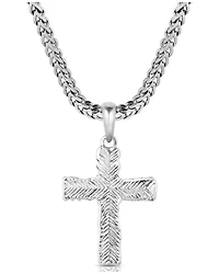 Montana Silversmiths Men's Roughstock Cross Necklace