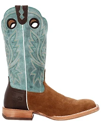 Durango Men's PRCA Collection Roughout Western Boots - Broad Square Toe