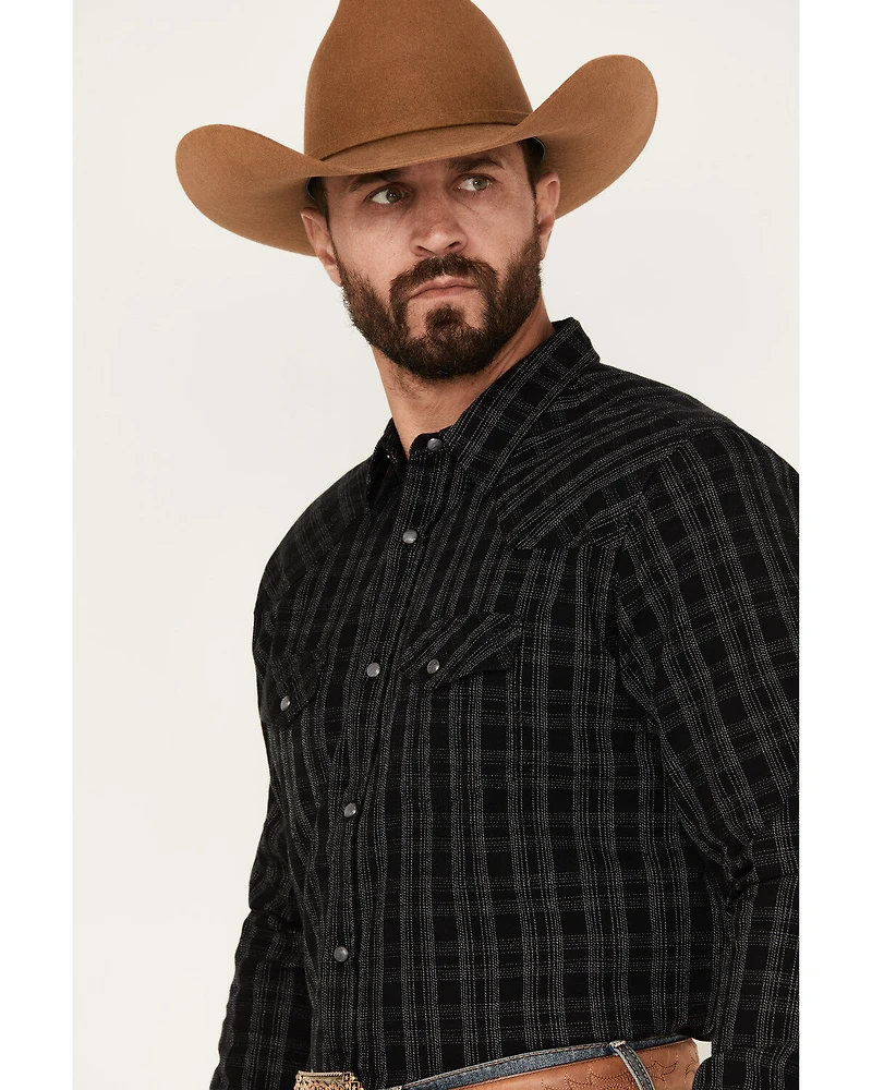 Blue Ranchwear Men's Twill Long Sleeve Snap Shirt