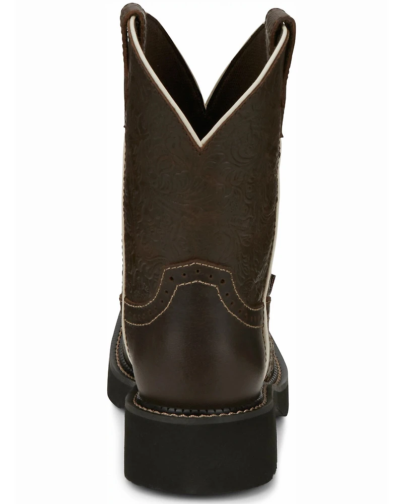 Justin Women's Mandra Brown Western Boots - Square Toe