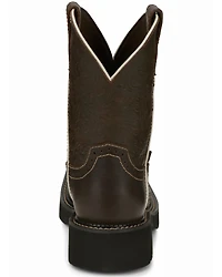 Justin Women's Mandra Brown Western Boots - Square Toe