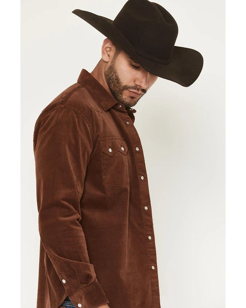Panhandle Slim Men's Corduroy Long Sleeve Snap Western Shirt