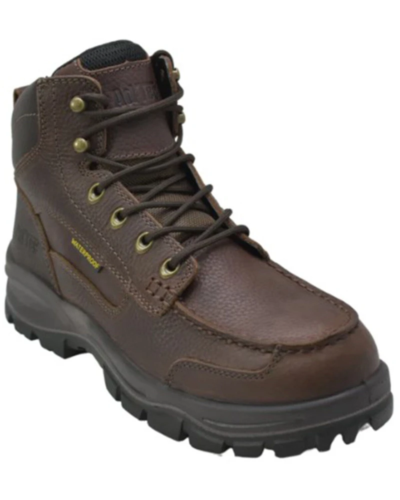 AdTec Men's 6" Waterproof Work Boots - Moc Toe