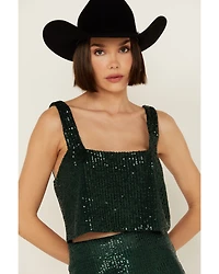 Show Me Your Mumu Women's Tara Sequins Crop Top