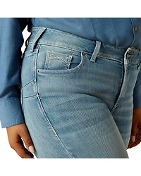 Ariat Women's Yara Light Wash Straight Stretch Denim Jeans - Plus