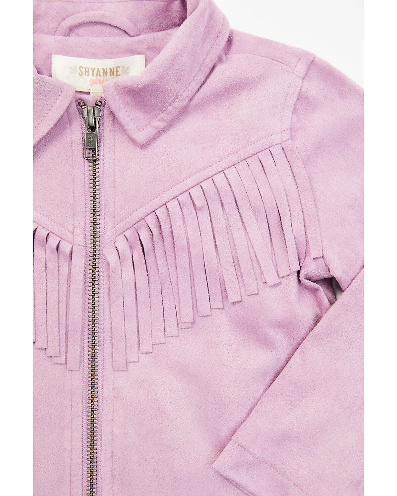 Shyanne Toddler Girls' Faux Suede Fringe Jacket