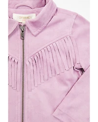 Shyanne Toddler Girls' Faux Suede Fringe Jacket